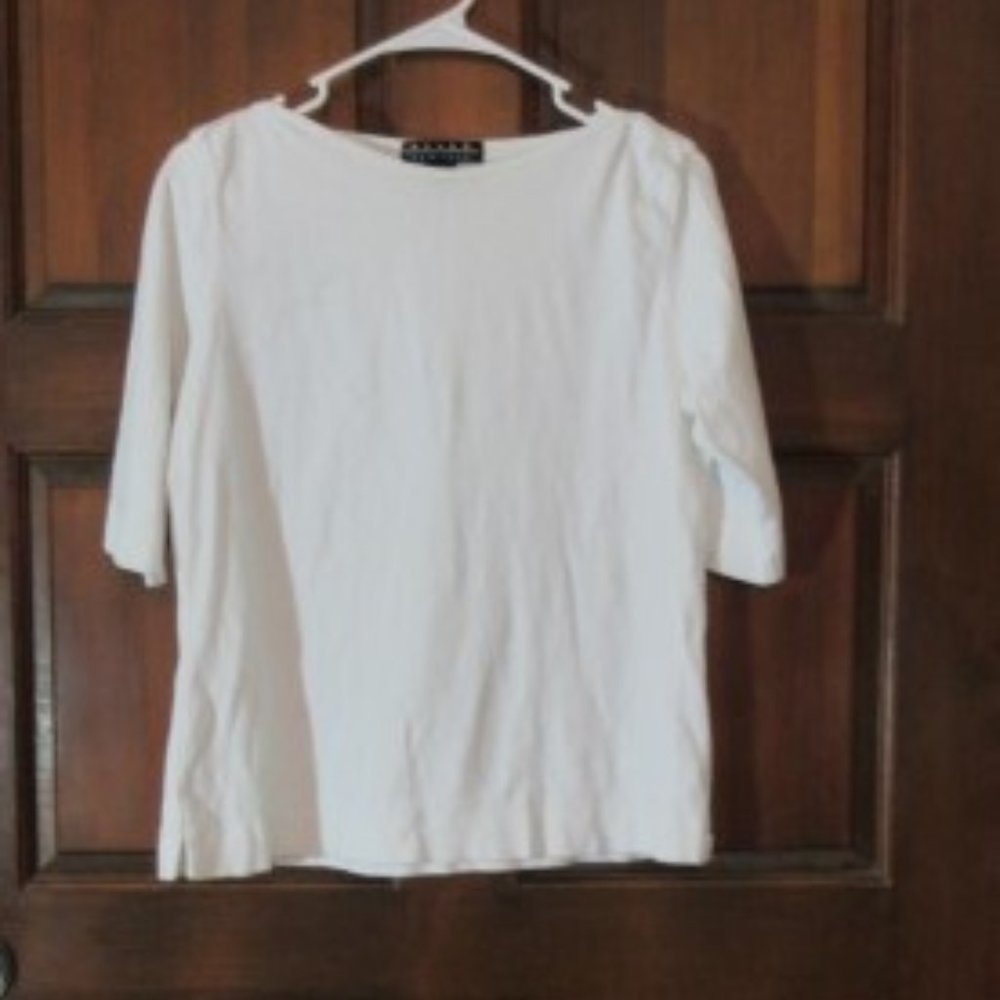 XL White Cotton Top BEHAR